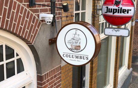 Gevelreclame Columbus Harderwijk
