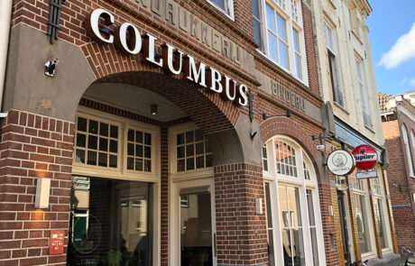 Gevelreclame Columbus Harderwijk